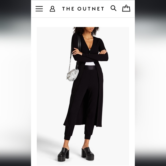 The Range Knit Ribbed Knit Cardigan Long Sweater Duster 3 Button Small - Picture 2 of 4